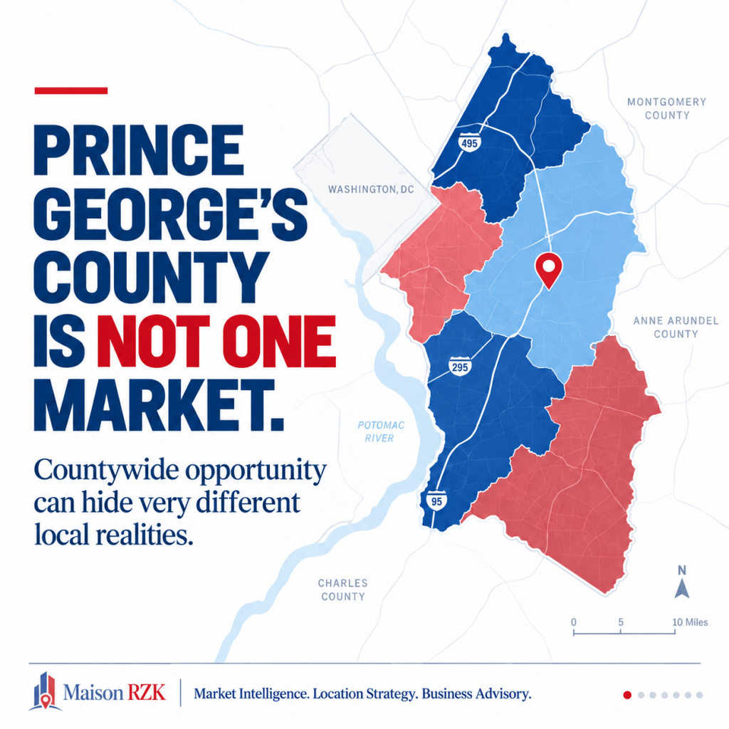 Prince George’s County is not one market either.