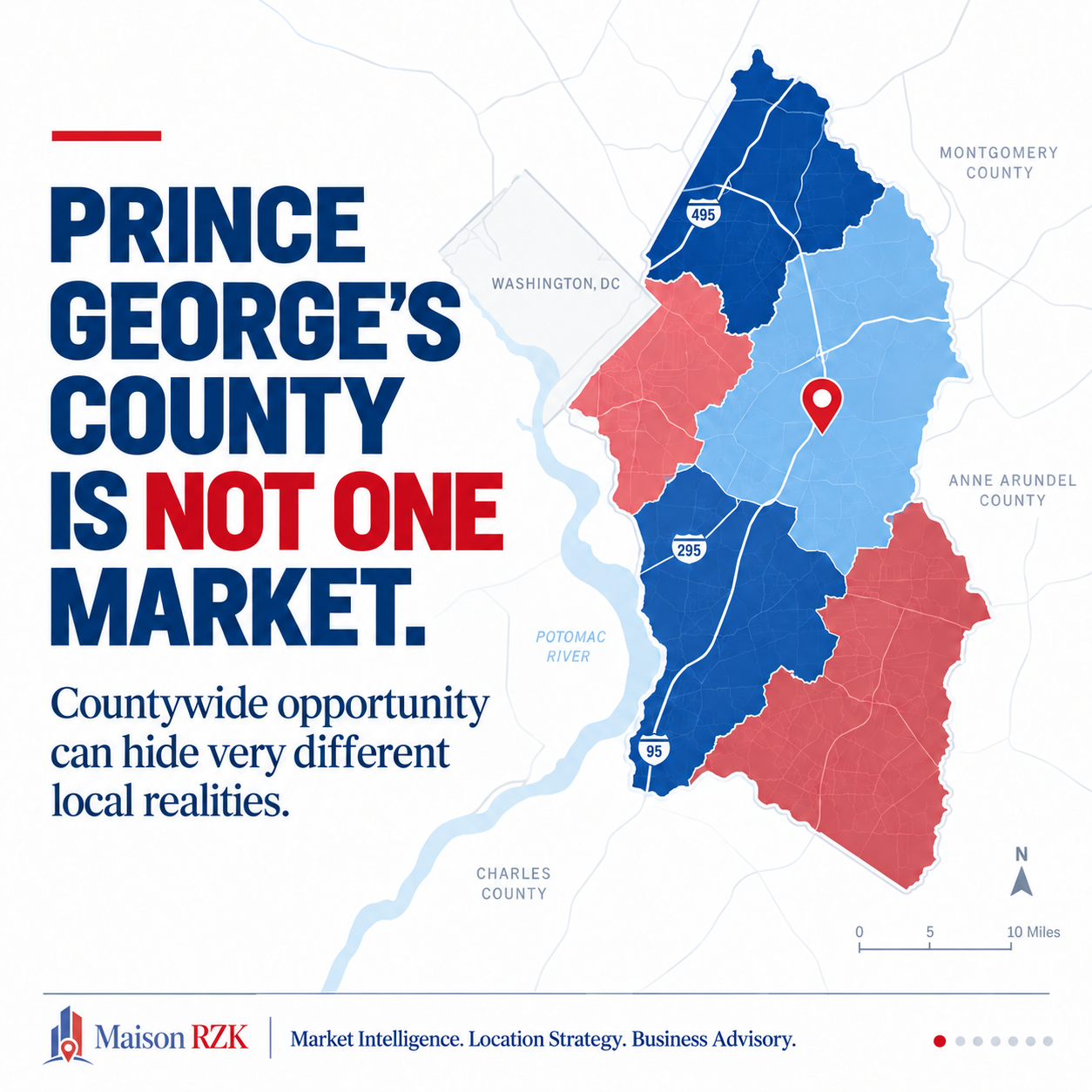 Read more about the article Prince George’s County is not one market either.